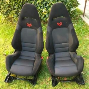 paire de sièges Sabelt 595 avec coquillage foncé, original 500 Abarth 595.