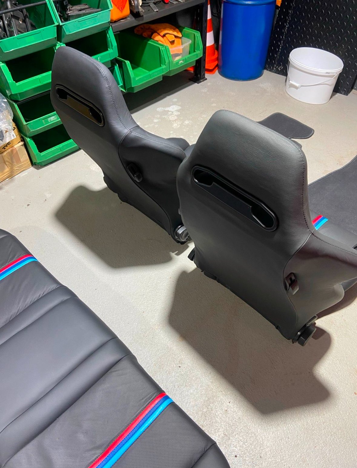 sièges Recaro en cuir véritable avec banquette arrière assortie pour la BMW E 34 – Image 4
